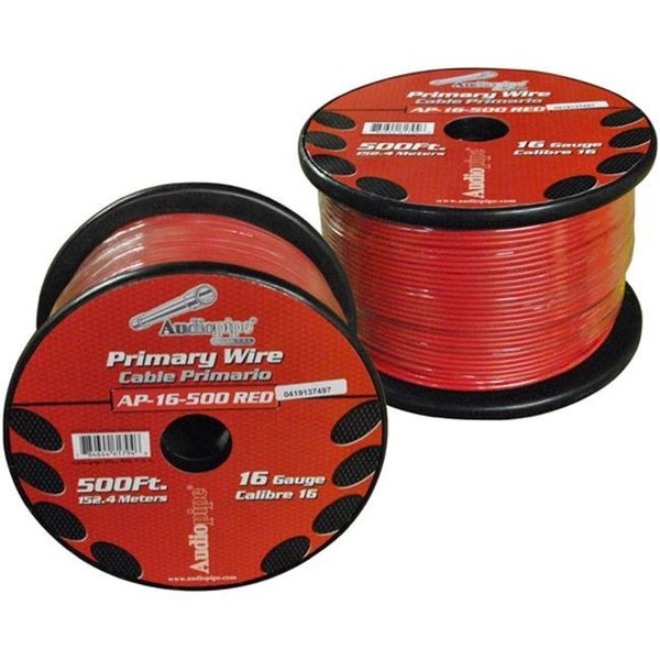 Nippon Nippon AP16500RD 500 ft. 16 Gauge Primary Wire; Red AP16500RD